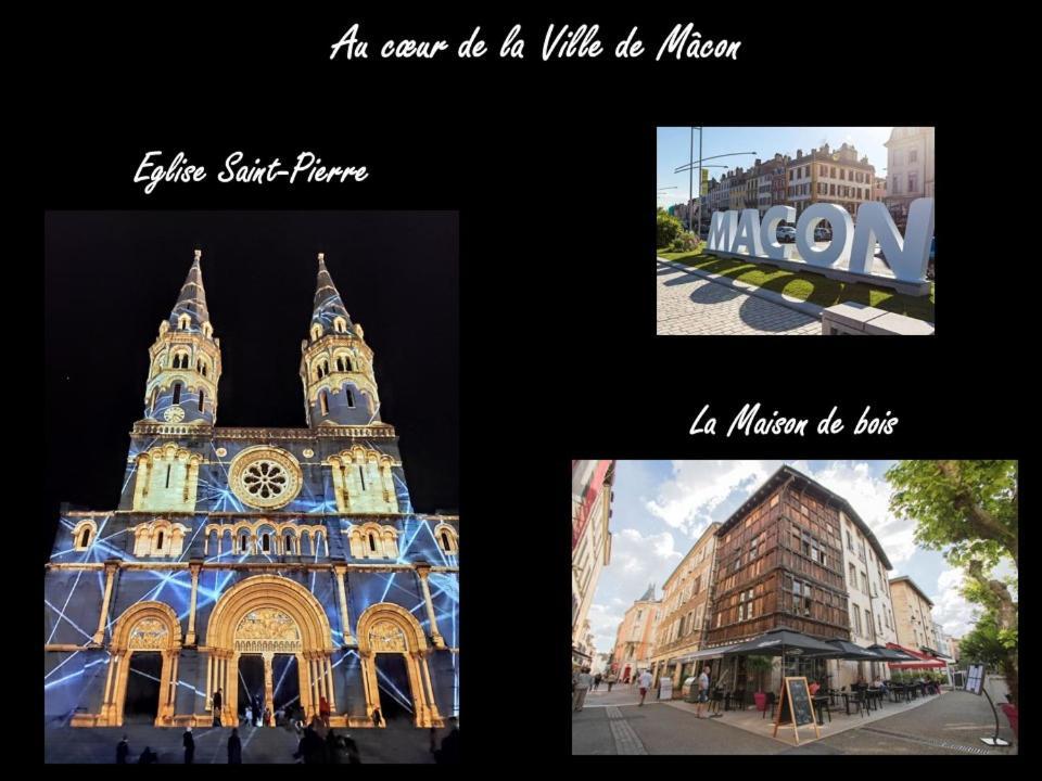 Macon Centre Ville-Gare-Wifi-Cosy-Parking Public A Proximite Экстерьер фото
